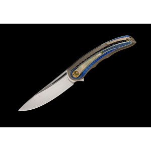 ВОЯДЖЕР (Voyager) ексклюзивний складний ніж ручної роботи KUSTOM KNIVES - Лезо Damasteel® RWL-34™ 61-62 HRC. Photo 2